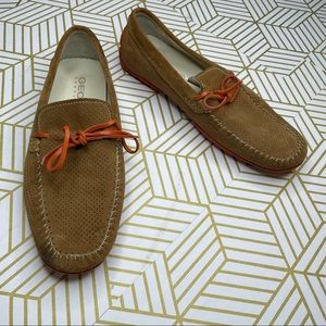 Geox Respira Mens Italian Suede Driving Loafers